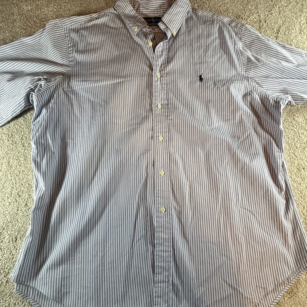Ralph Lauren men’s short sleeve button‎ shirt sz xxl